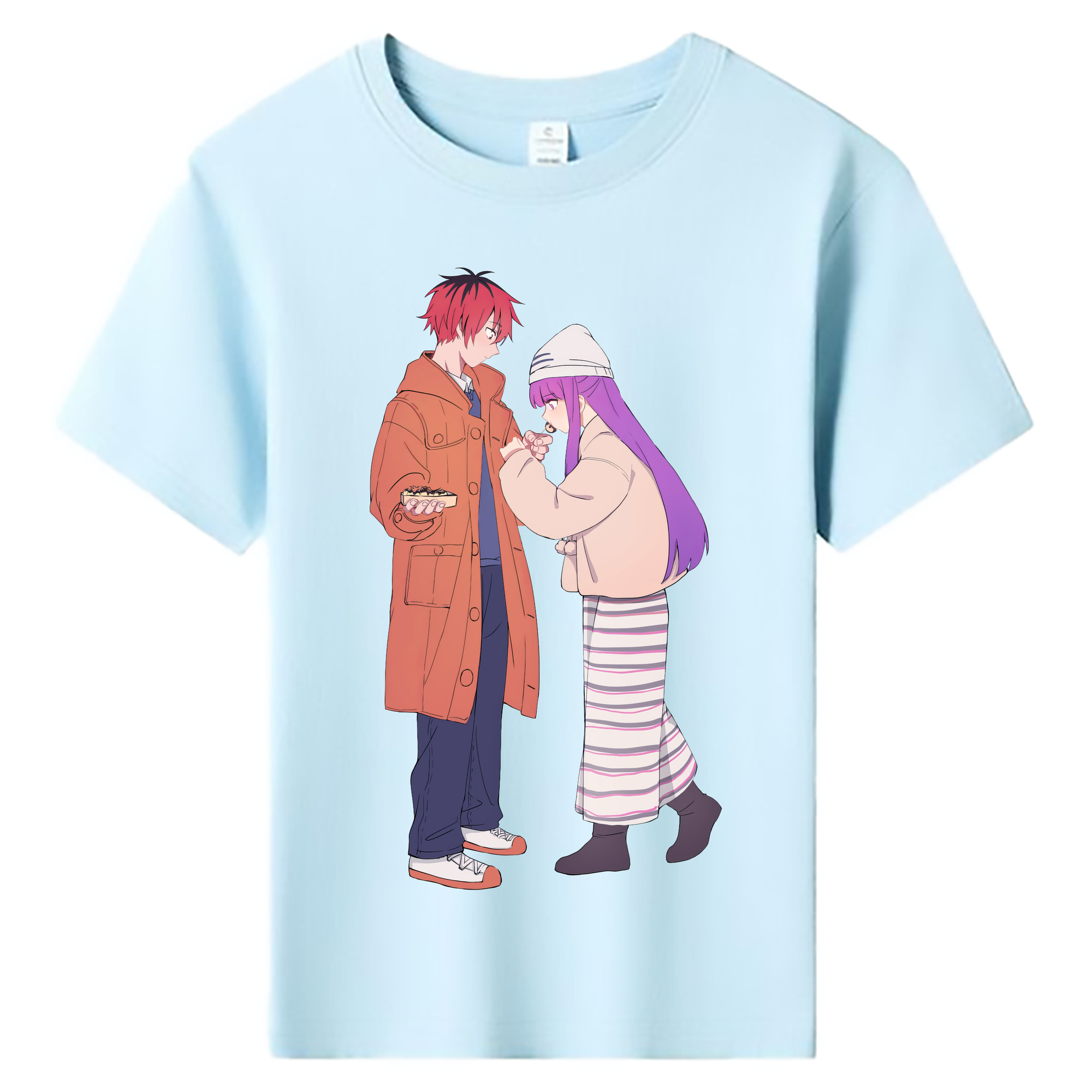 （画像用） 葬送のフリーレン Frieren 綿100％キッズTシャツ（フロントプリント）